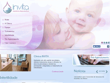 Tablet Screenshot of clinicainvita.com